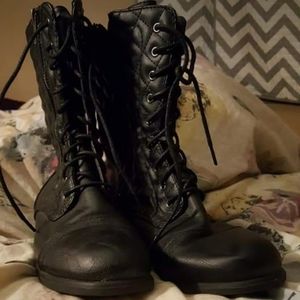 Black Leather Boots